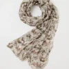 Outlet Fable England A Night's Tale Woodland Crystal Grey Light Weight Scarf