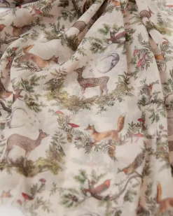 Outlet Fable England A Night's Tale Woodland Crystal Grey Light Weight Scarf