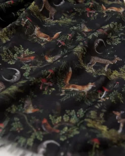 Outlet Fable England A Night's Tale Woodland Midnight Light Weight Scarf