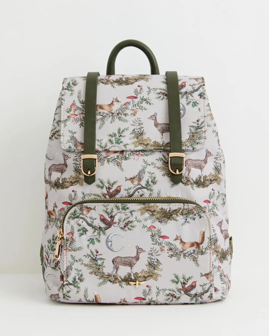 New Fable England A Night's Tale Woodland Small Backpack - Crystal Grey