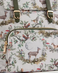 New Fable England A Night's Tale Woodland Small Backpack - Crystal Grey