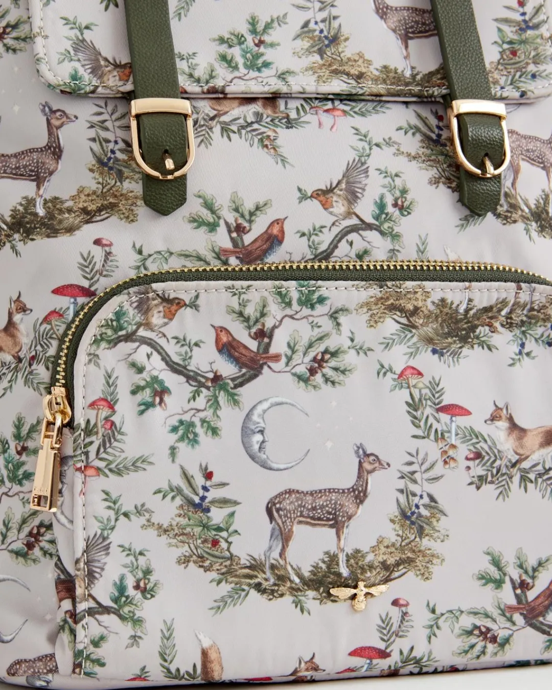 New Fable England A Night's Tale Woodland Small Backpack - Crystal Grey