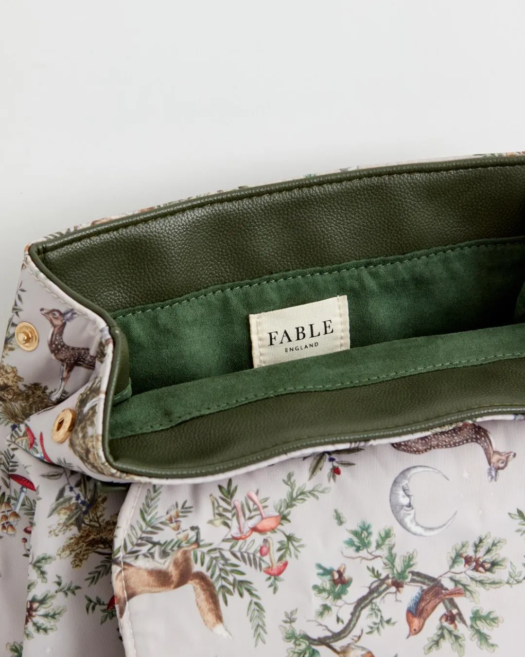 New Fable England A Night's Tale Woodland Small Backpack - Crystal Grey