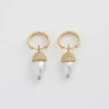 Hot Fable England Acorn Pearl Hoops