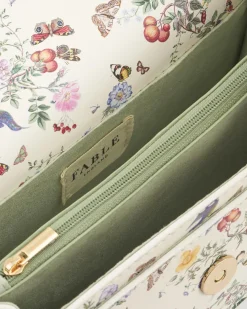 Fashion Fable England Alice Garden Ivory Shoulder Purse