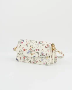 Fashion Fable England Alice Garden Ivory Shoulder Purse