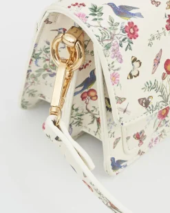 Fashion Fable England Alice Garden Ivory Shoulder Purse