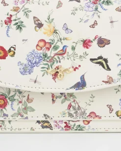 Fashion Fable England Alice Garden Ivory Shoulder Purse