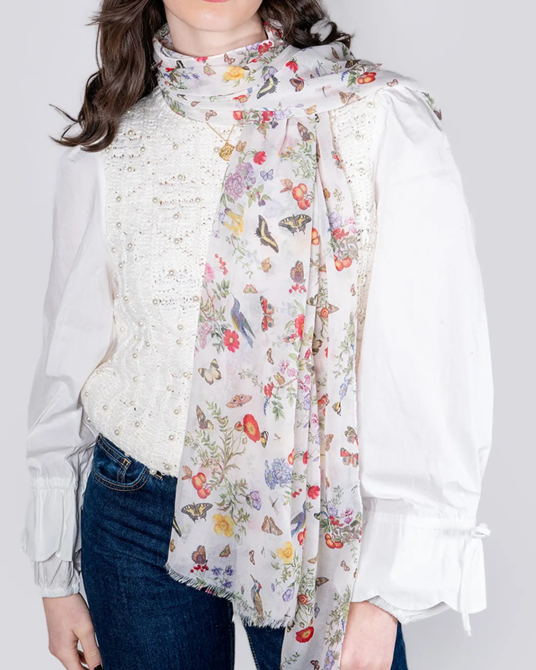 Hot Fable England Alice Garden Lightweight Scarf