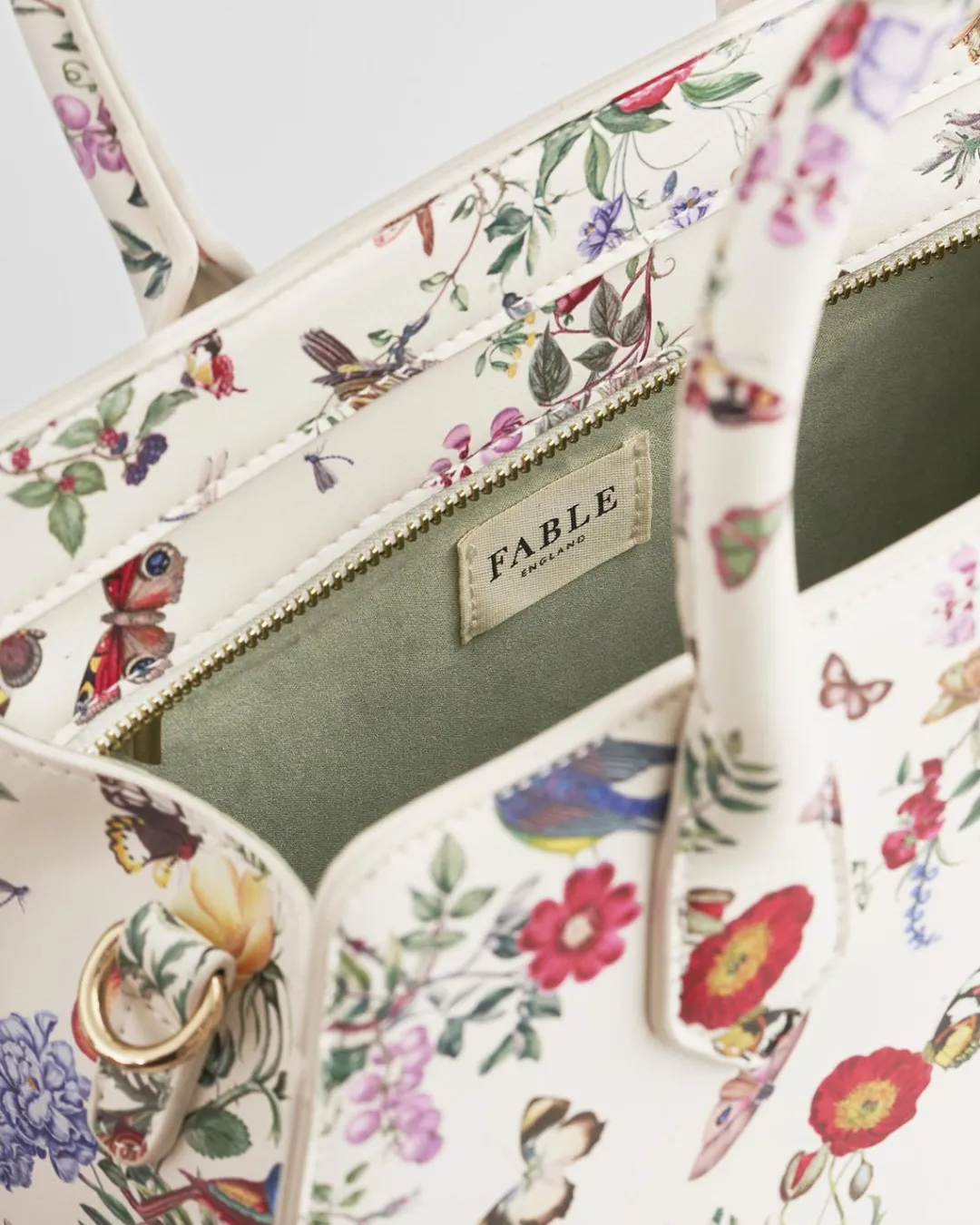 Sale Fable England Alice Garden Medium Structured Tote