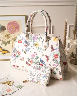 Sale Fable England Alice Garden Medium Structured Tote