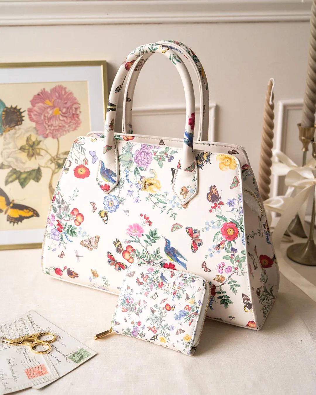 Sale Fable England Alice Garden Medium Structured Tote
