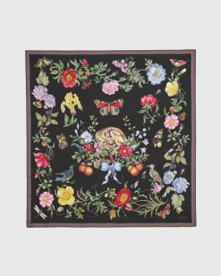 Outlet Fable England Alice's Garden Square Scarf