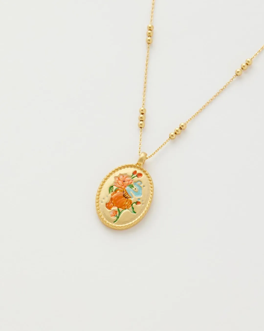 New Fable England Aquarius Zodiac Necklace
