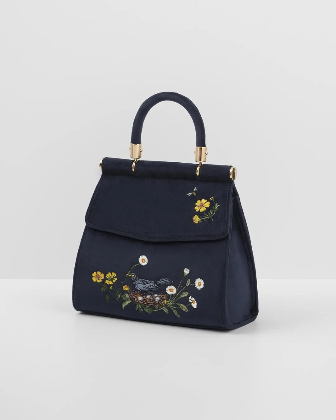 Hot Fable England Blackbird Mini Top Handle Purse
