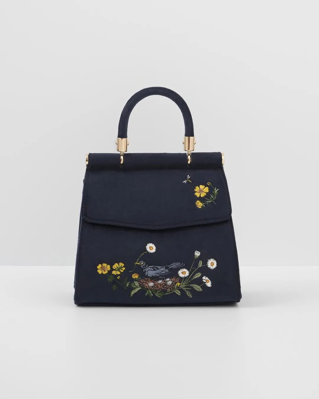 Hot Fable England Blackbird Mini Top Handle Purse