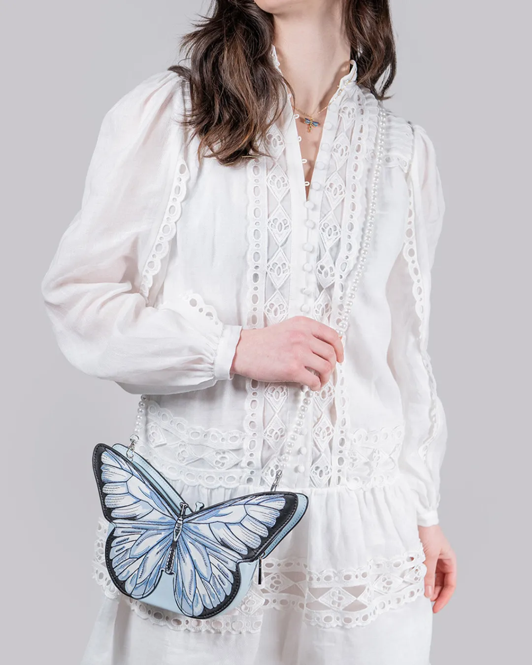 Fashion Fable England Blue Butterfly Purse