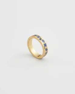 Hot Fable England Blue Forget Me Not Ring