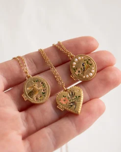 Best Fable England Blue Tit Locket Necklace