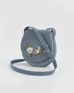 Outlet Fable England Blue Tit Saddle Purse