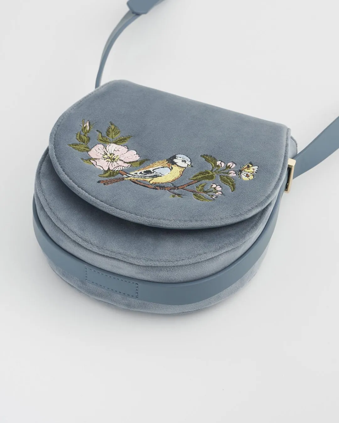 Outlet Fable England Blue Tit Saddle Purse