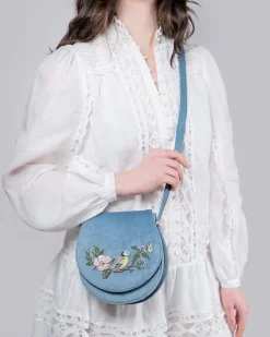 Outlet Fable England Blue Tit Saddle Purse