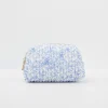 Online Fable England Bunny Blues Small Quilted Makeup Bag