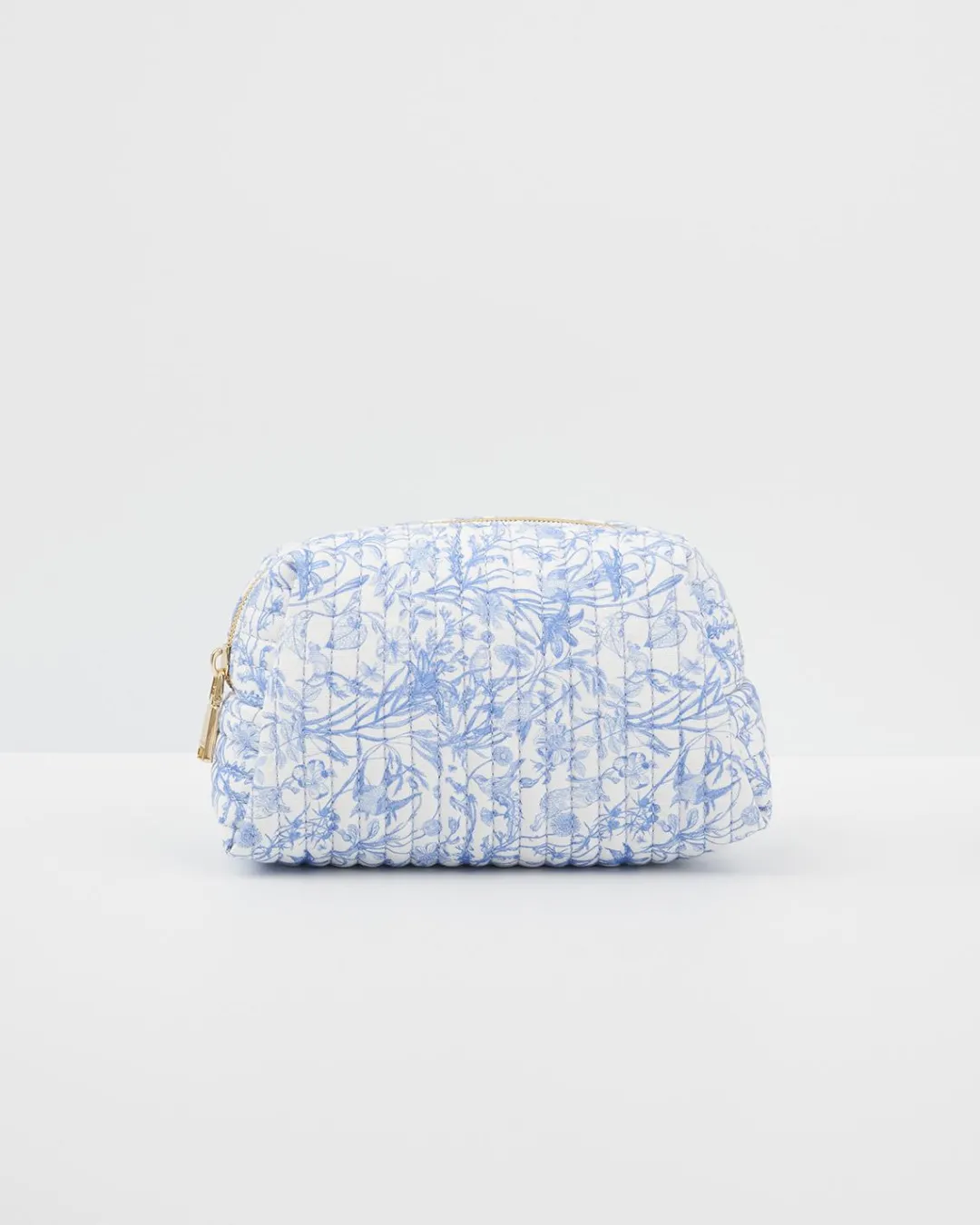Online Fable England Bunny Blues Small Quilted Makeup Bag