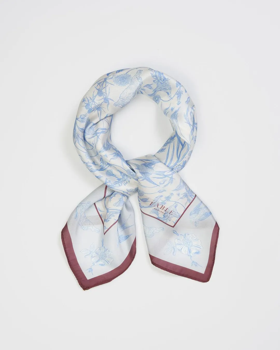 Outlet Fable England Bunny Blues Square Scarf