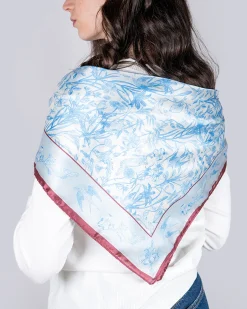 Outlet Fable England Bunny Blues Square Scarf