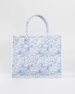 Clearance Fable England Bunny Blues Structured Tote