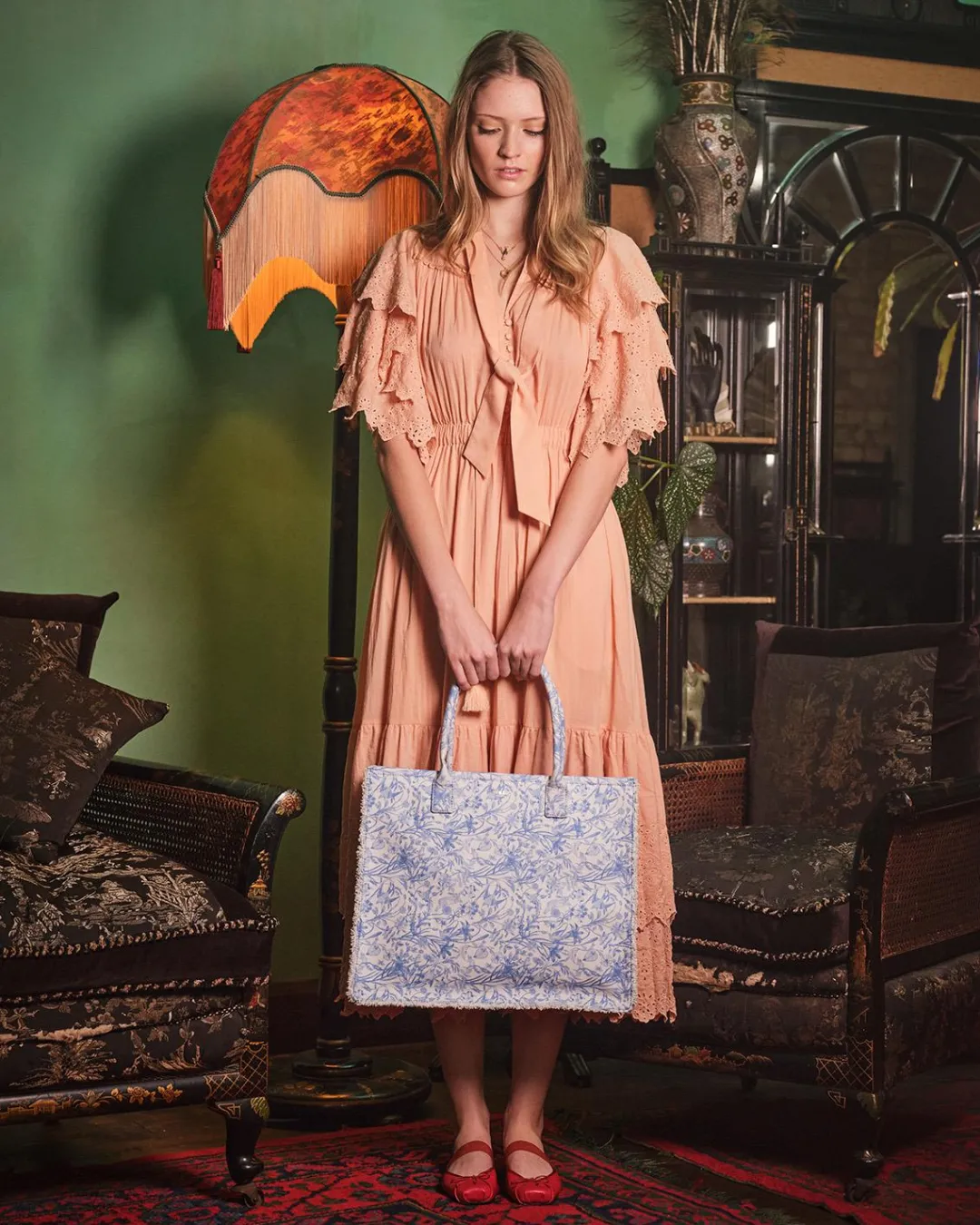 Clearance Fable England Bunny Blues Structured Tote