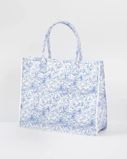 Clearance Fable England Bunny Blues Structured Tote