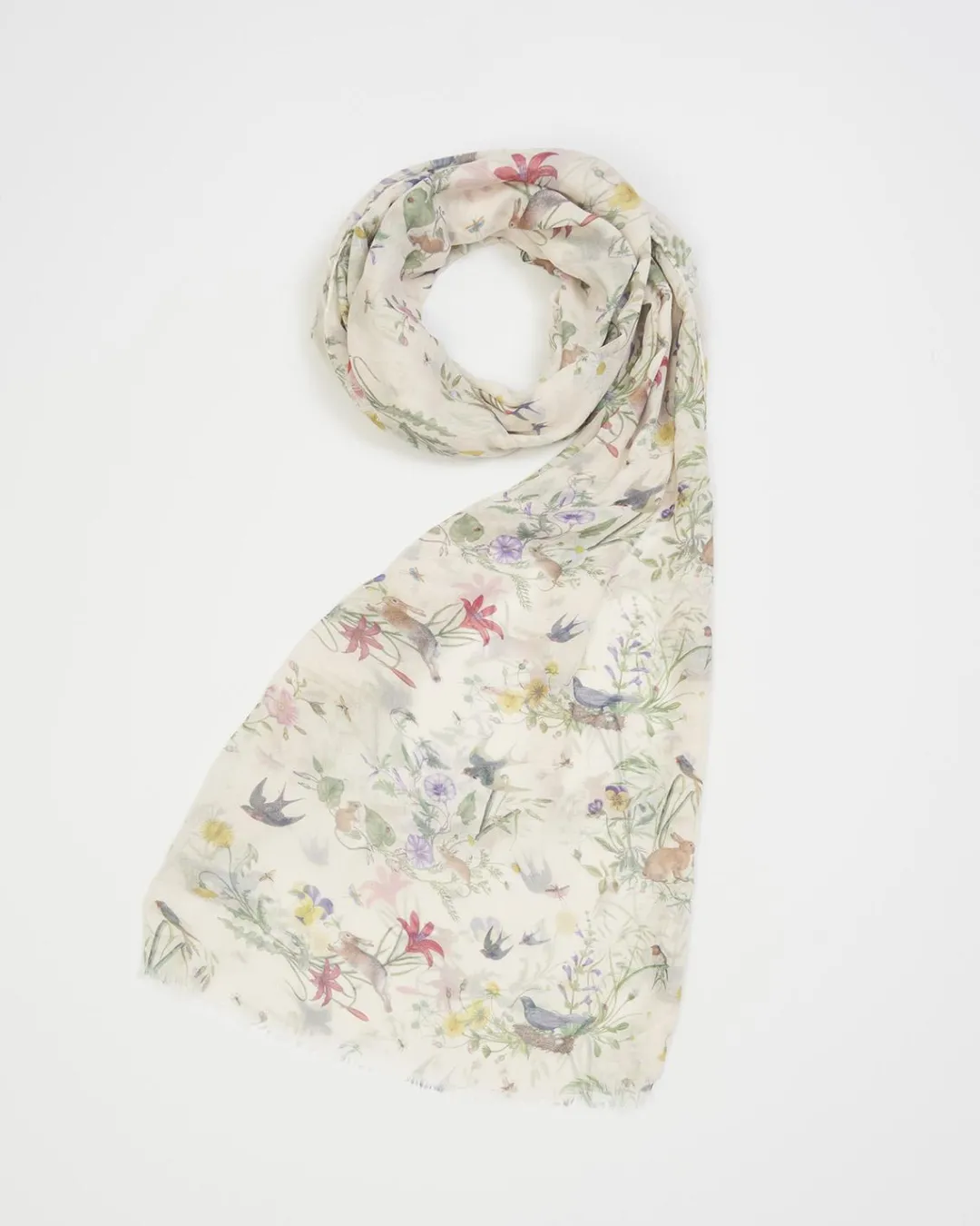 New Fable England Bunny Toile Lightweight Scarf