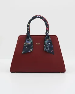 Online Fable England Burgundy Large Structured Tote