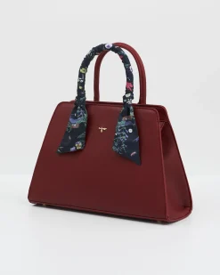 Online Fable England Burgundy Large Structured Tote