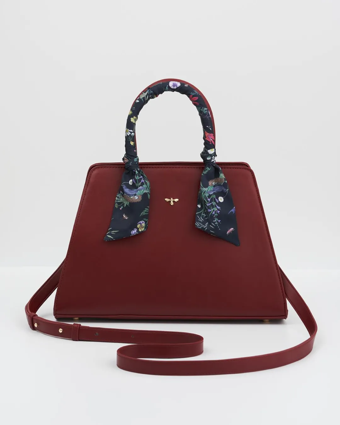 Online Fable England Burgundy Large Structured Tote