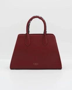 Online Fable England Burgundy Large Structured Tote