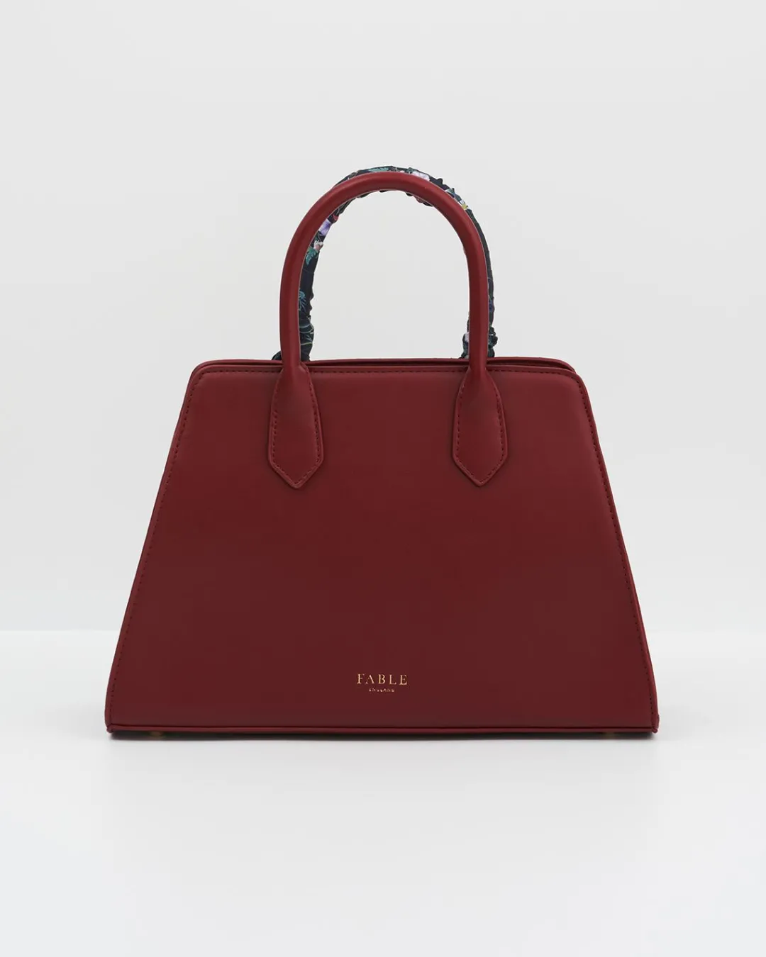 Online Fable England Burgundy Large Structured Tote