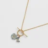 Sale Fable England Butterfly & Flower Necklace