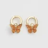 Clearance Fable England Butterfly Huggie Earrings