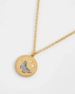 Sale Fable England Butterfly Spirit Guide Pendant Necklace