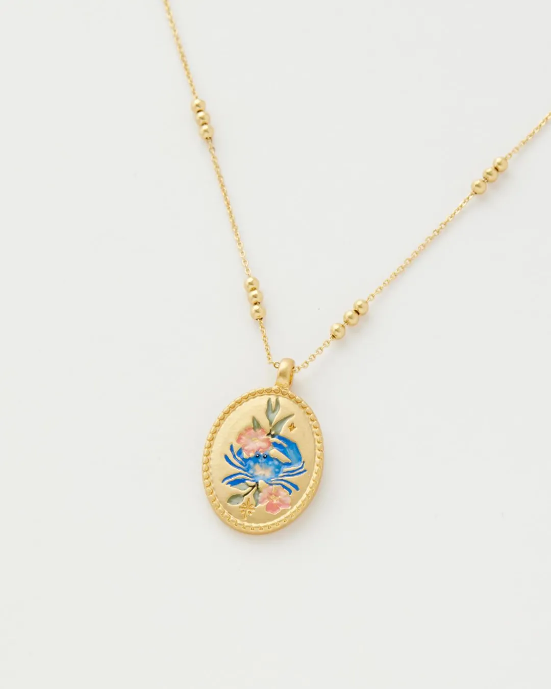 Clearance Fable England Cancer Zodiac Necklace