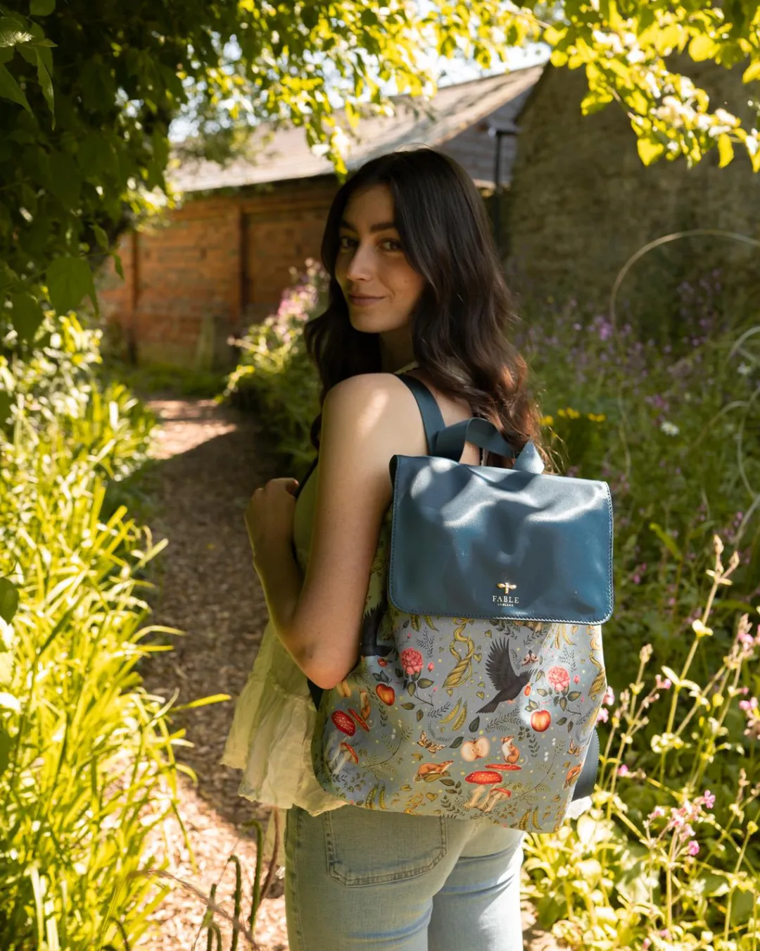 Discount Fable England Catherine Rowe Into The Woods Backpack - Teal
