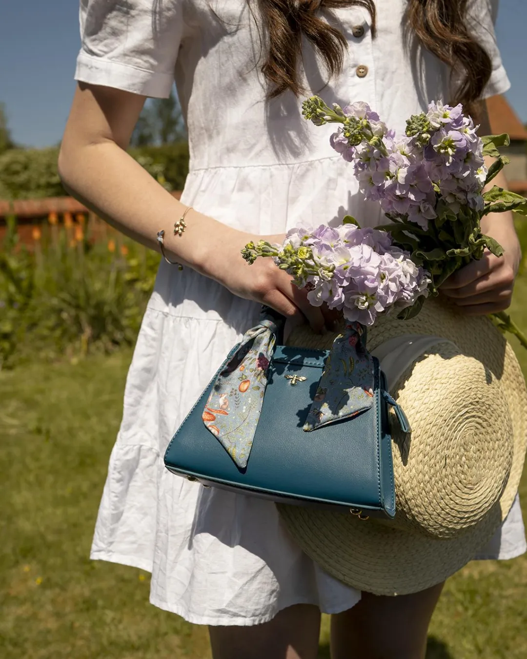 New Fable England Catherine Rowe Into The Woods Small Tote - Teal