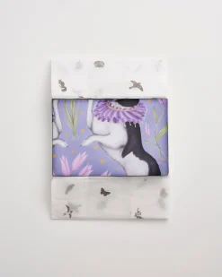 Online Fable England Catherine Rowe Pet Portraits Frenchie Lavender Silk Square Scarf