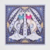 Online Fable England Catherine Rowe Pet Portraits Whippet Blue Silk Square Scarf