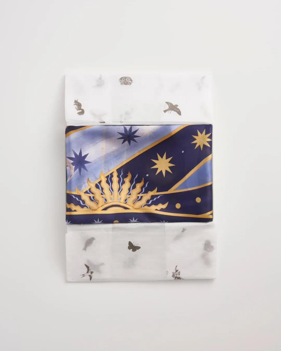 Online Fable England Catherine Rowe Pet Portraits Whippet Blue Silk Square Scarf