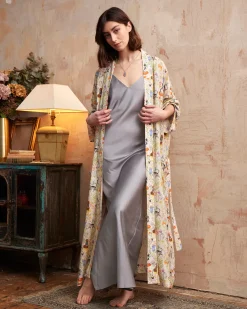 Fashion Fable England Catherine Rowe Pet Portraits Margarita Green Long Kimono