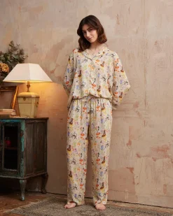 Outlet Fable England Catherine Rowe Pet Portraits Margarita Green Long Pajamas